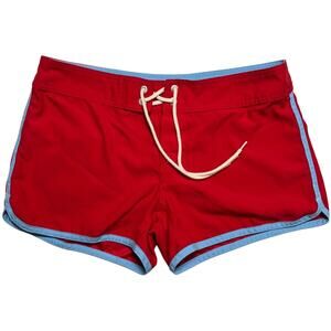 Greenlines Biarritz Glide Boardies Trunks SIZE 2 Red Blue Swim Shorts DWR